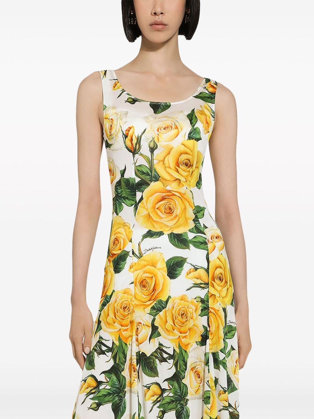 rose-print maxi dress Product Image