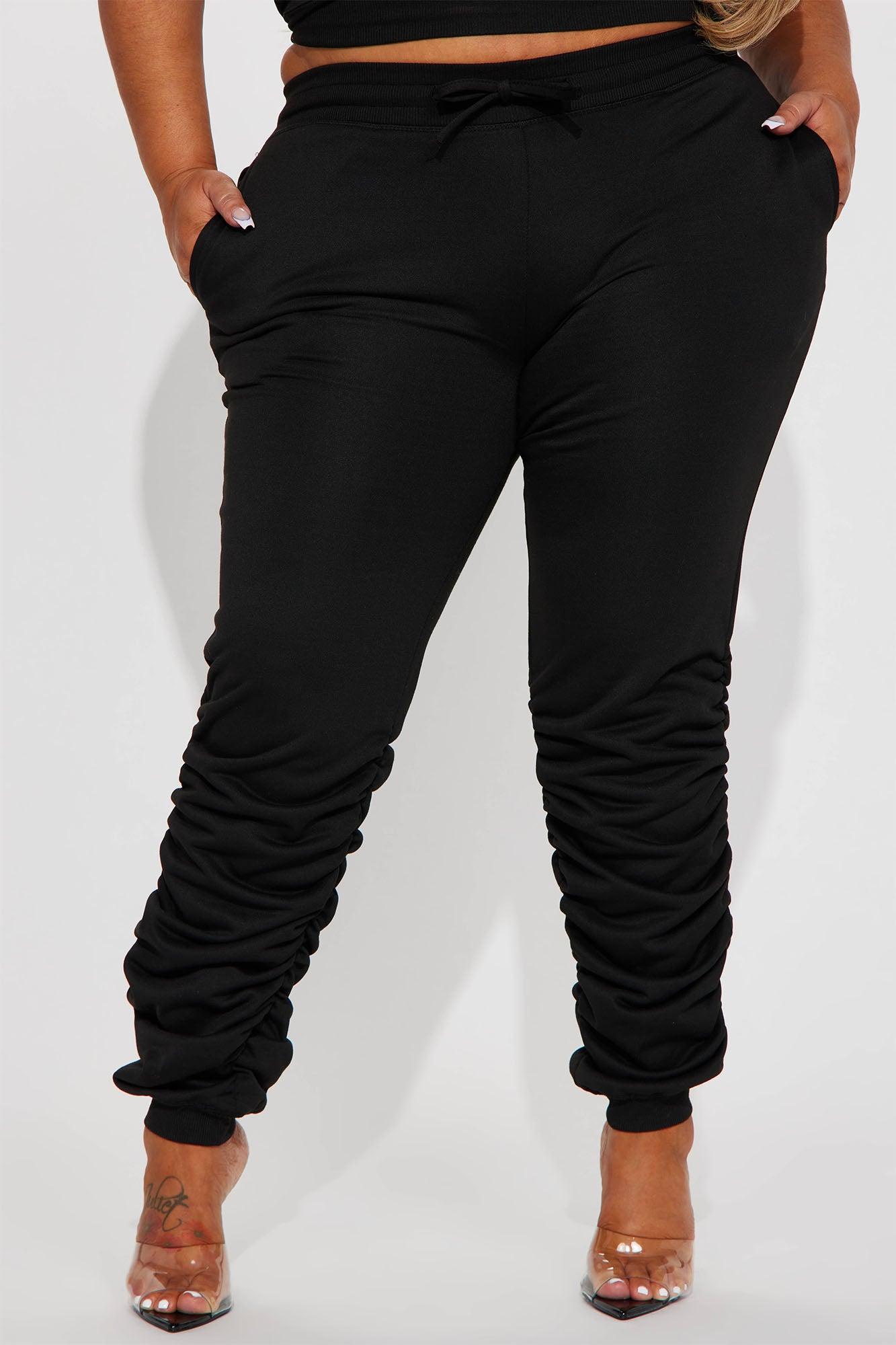 One Sided Story Pant Set - Black Product Image