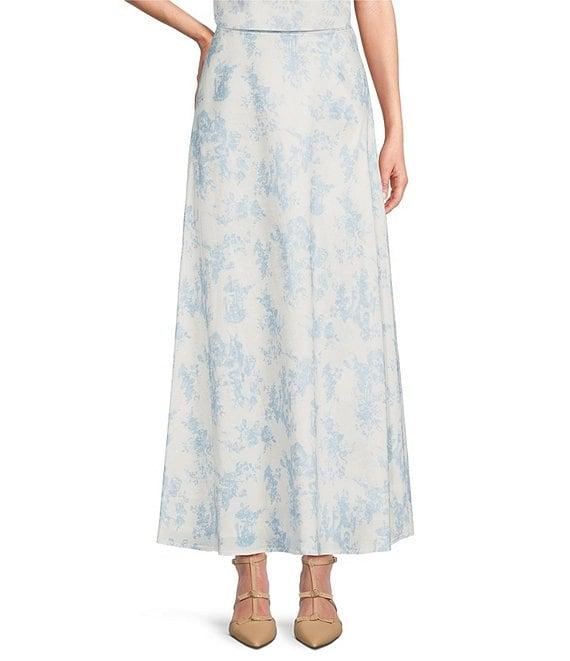 Preston & York Janet Toile A line Silhouette Midi Skirt Product Image