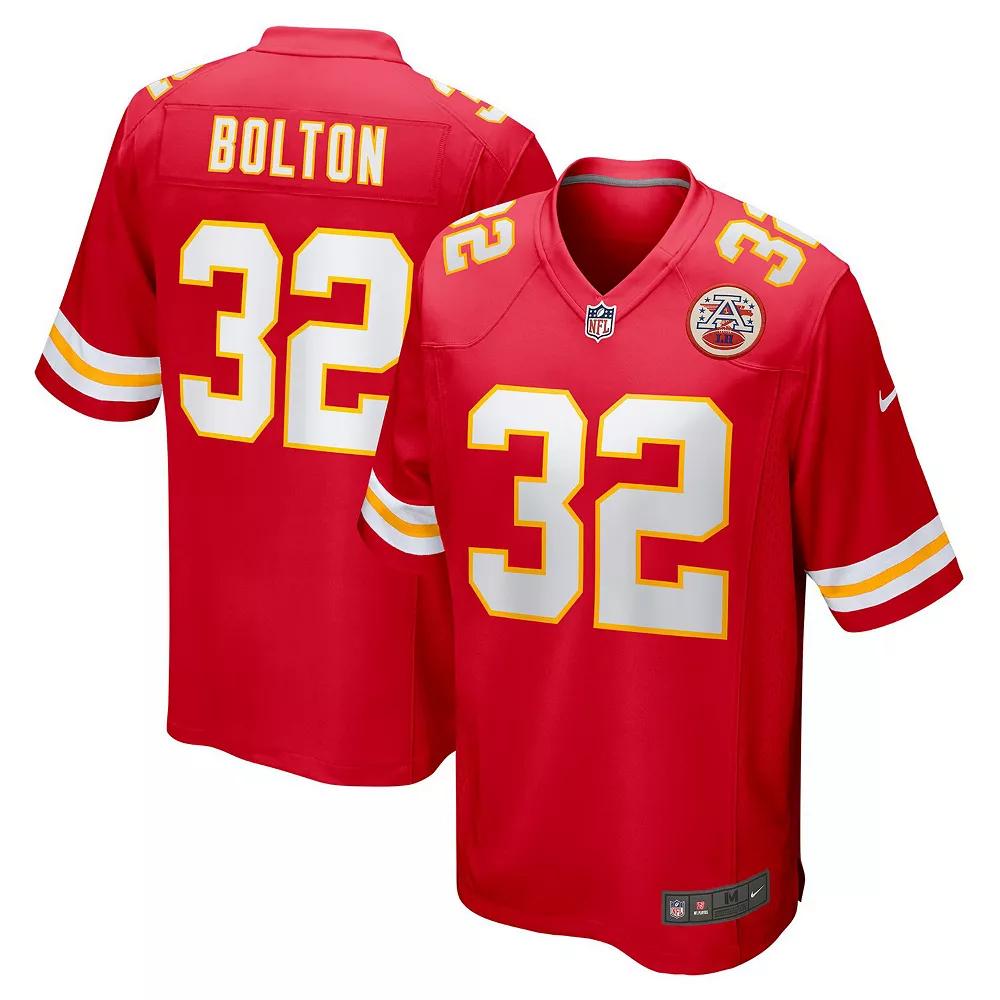 Men's Nike Nick Bolton Red Kansas City Chiefs Game Jersey, Size: Large Product Image