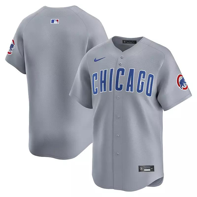 Men's Nike Gray Chicago Cubs Road Limited Jersey, Size: Medium, Grey Product Image