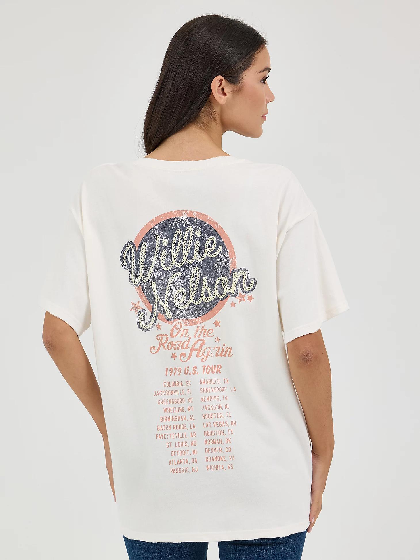 Women's Wrangler® Willie Nelson Oversized Band Tee | Women's TOPS | Wrangler® Product Image