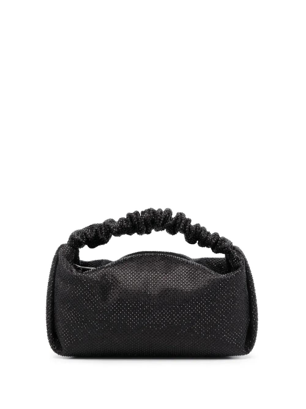 Scrunchie crystal-embellished mini bag Product Image
