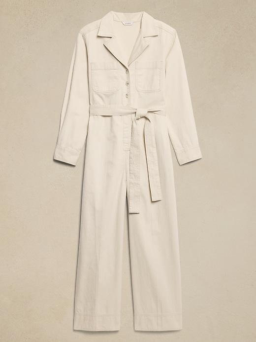 Tailored Denim Jumpsuit Product Image