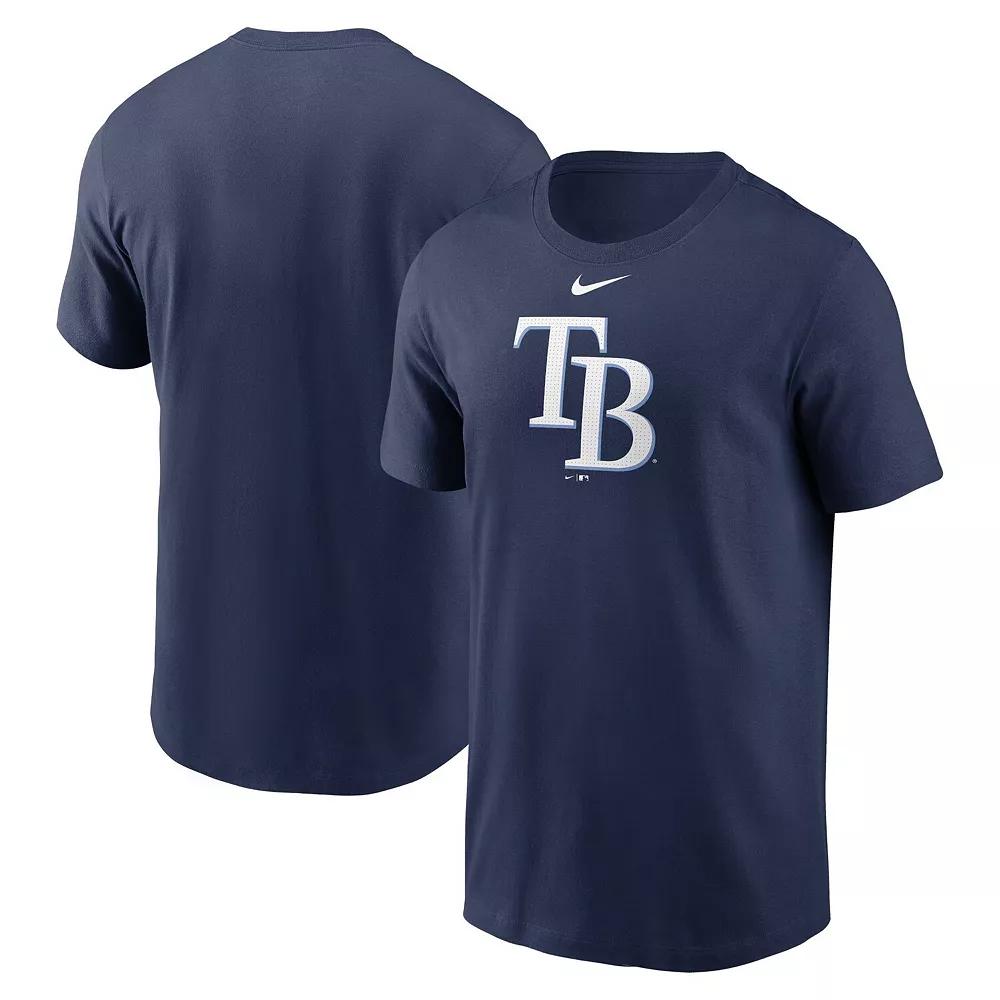 Men's Nike Navy Atlanta Braves Fuse Logo T-Shirt,  Product Image