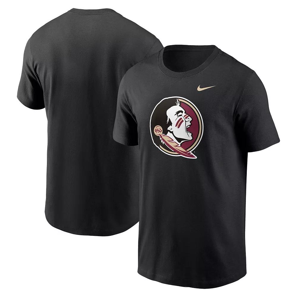 Men's Nike Black Florida State Seminoles Primetime Evergreen Logo T-Shirt, Size: Large Product Image