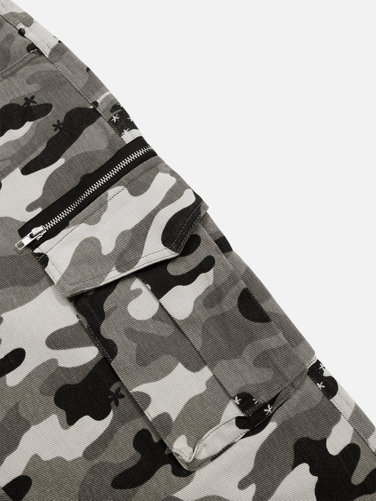 Aelfric Eden Camouflage Multi Pocket Jeans Product Image