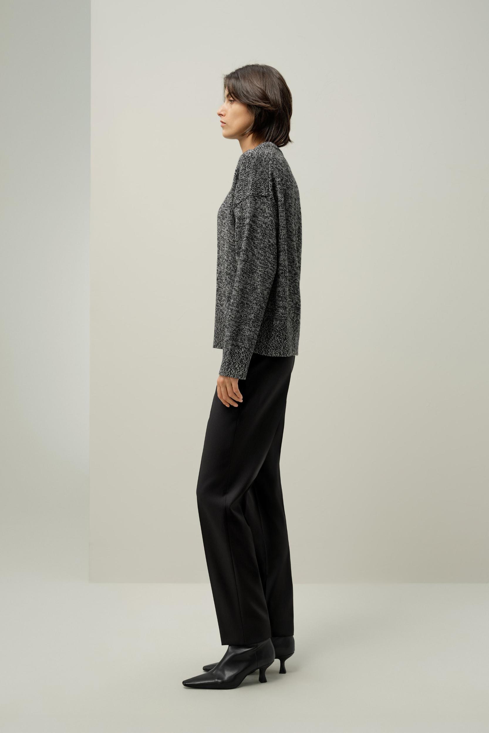 Oversized Crewneck Wool-Cashmere Sweater Product Image