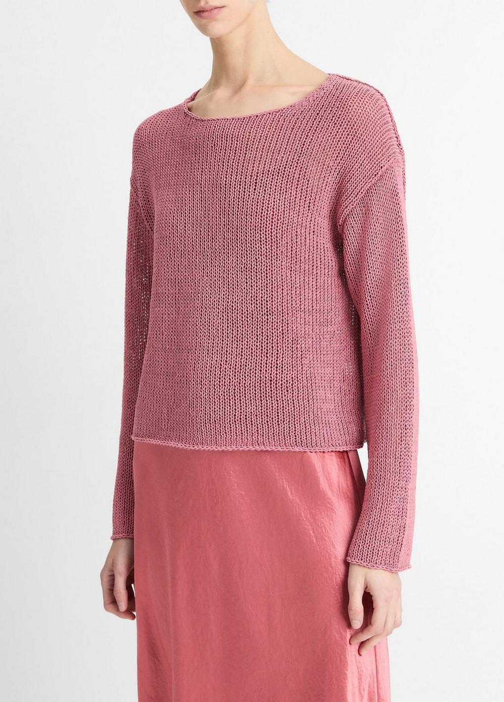 Italian Coated Cotton-Blend Sweater Product Image