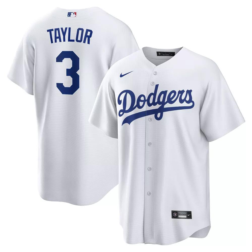 Men's Nike Chris Taylor White Los Angeles Dodgers Replica Player Jersey,  Product Image