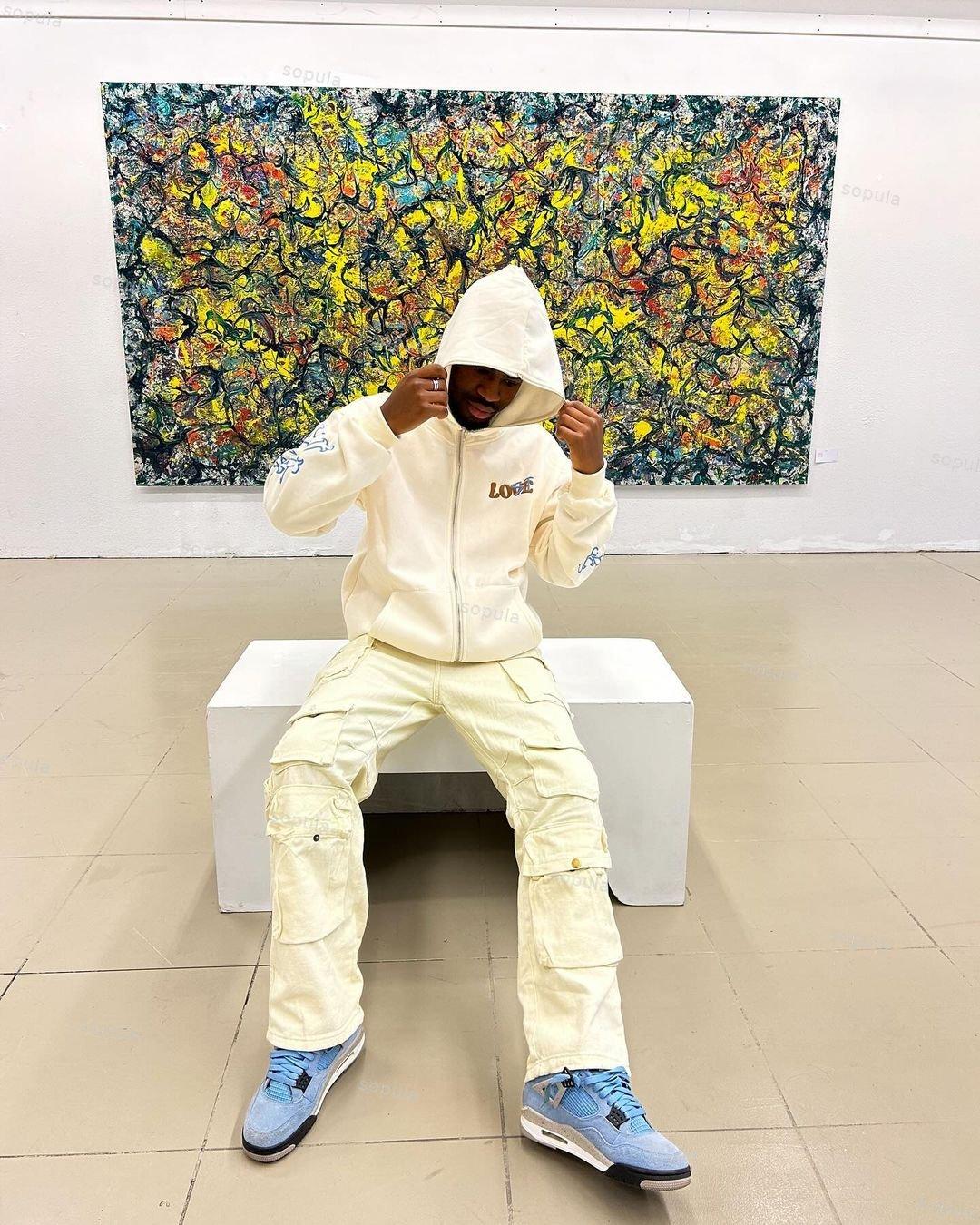 Your Lost Without Me Puff Print Graphic Zip-Up Hoodie Product Image