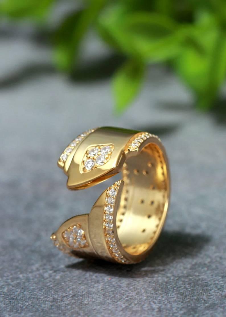 Touchstone Badass Gold Open Flex Ring Product Image