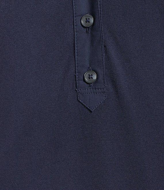 Tommy Bahama Islandscape Henley Pearl Buttons Short Puff Sleeve Shift Dress Product Image