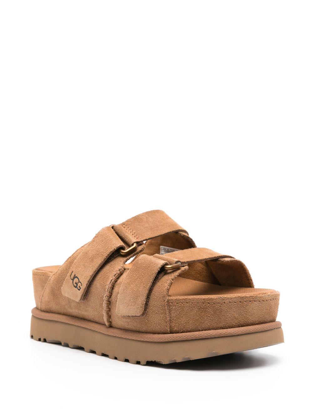 Goldenstar Hi suede slides Product Image