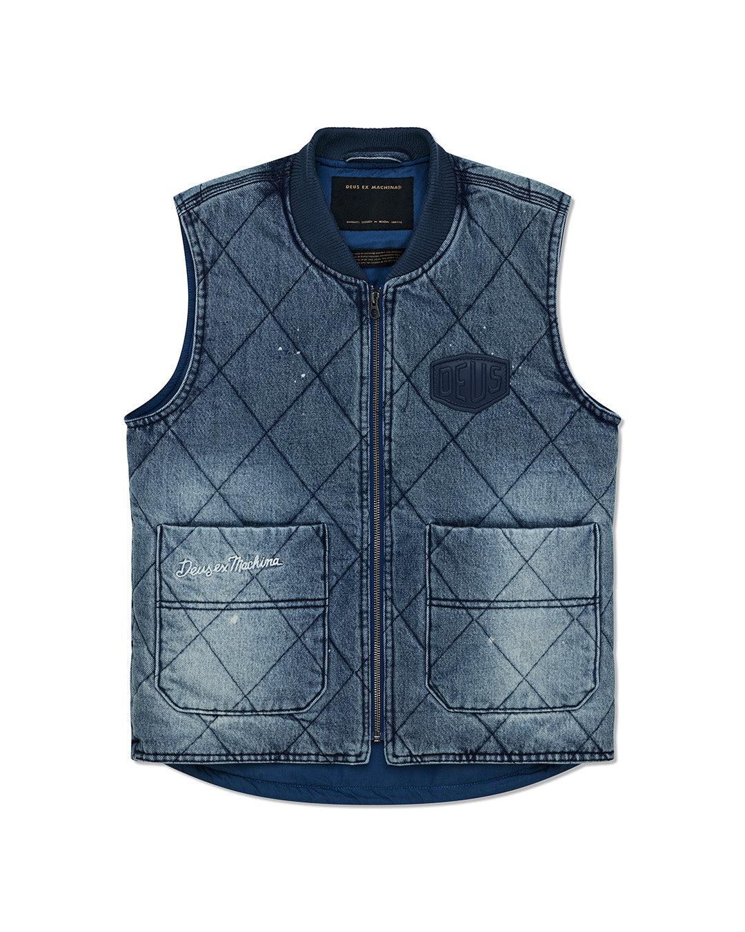 Dayton Denim Vest - Bleach Wash Product Image
