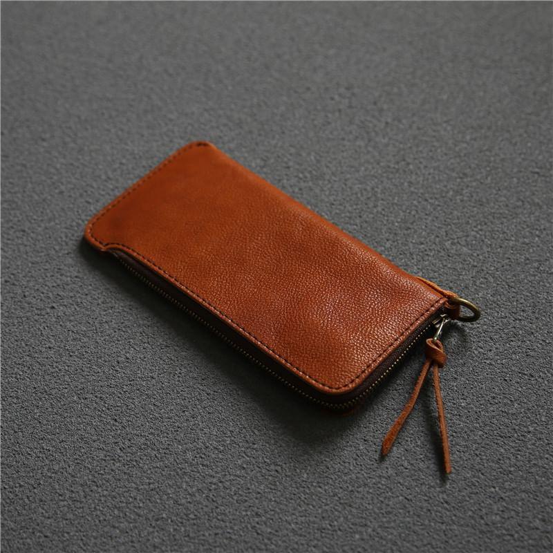 Genuine Leather Long Wallet Product Image