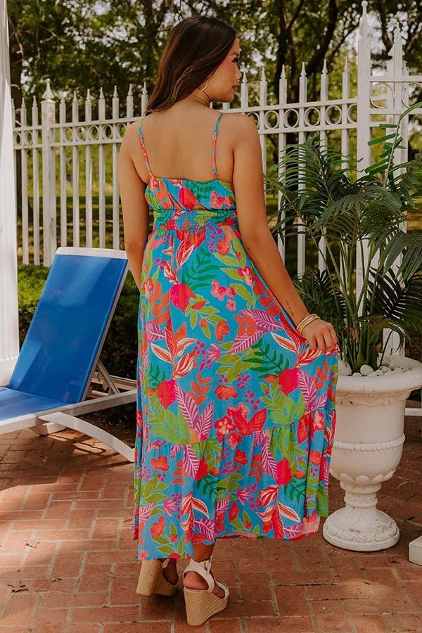 Tropical Views Floral Midi Dress Product Image