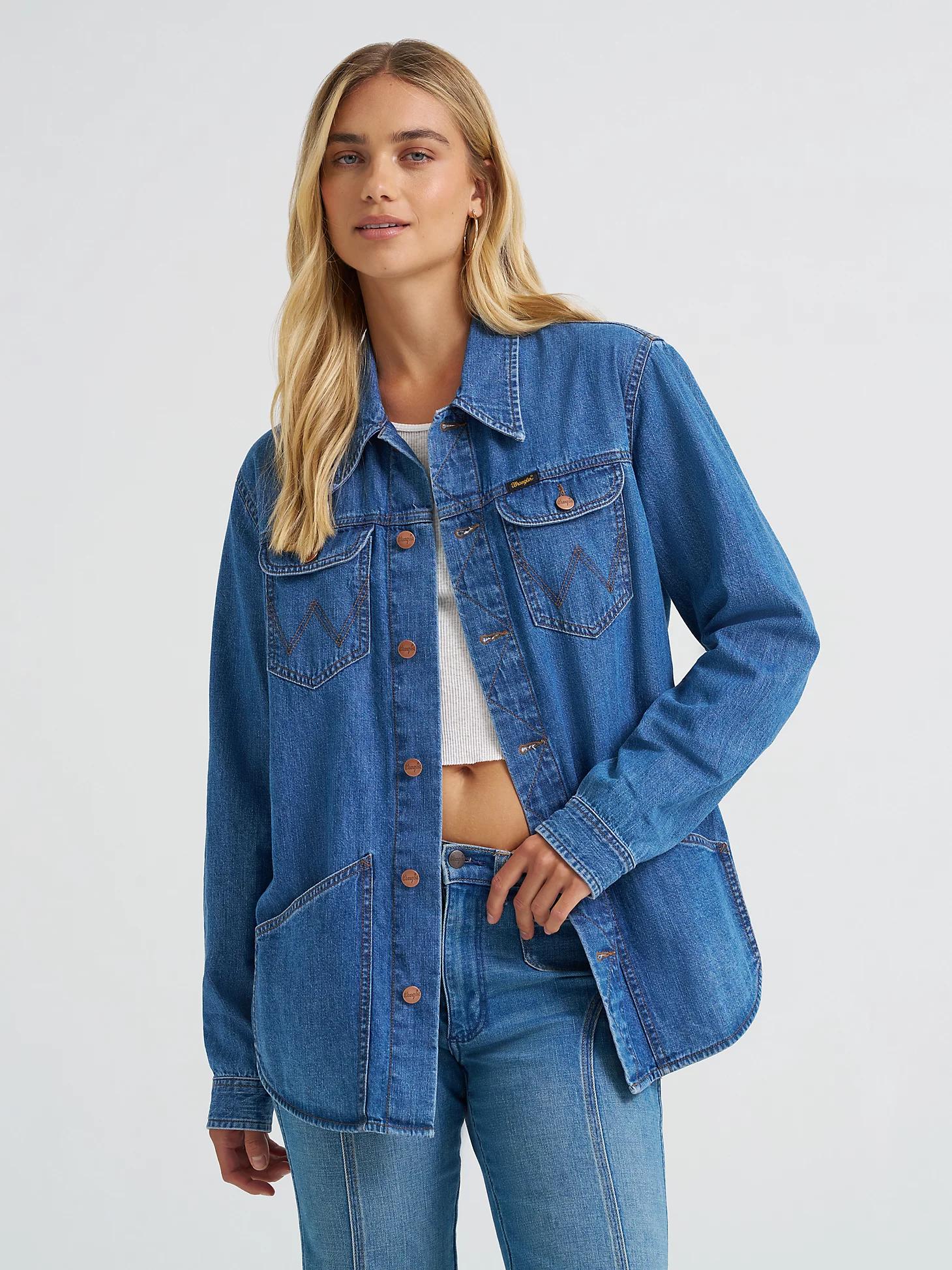 Women's Range Shirt in Harbor Blue Product Image