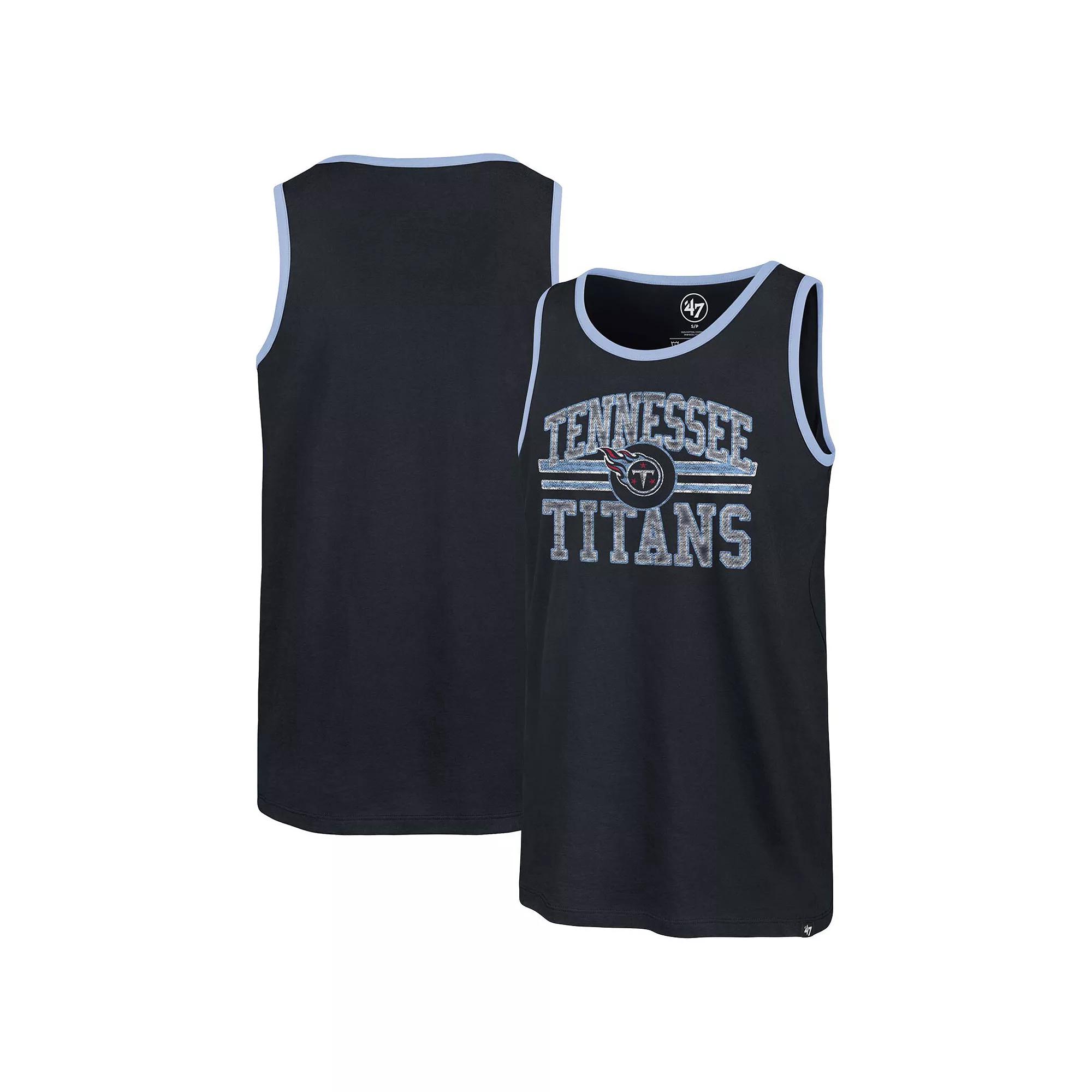 Men's '47 Navy Tennessee Titans Winger Franklin Tank Top,  Product Image