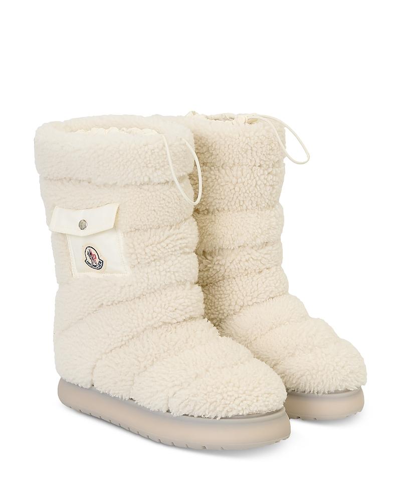 Moncler Womens Shearling Gaia Pocked Mid Snow Boots Product Image