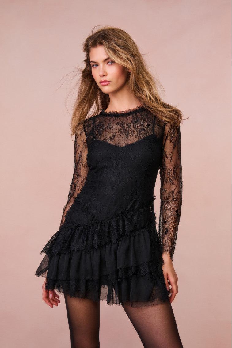 Amberleigh Lace Mini Dress Product Image