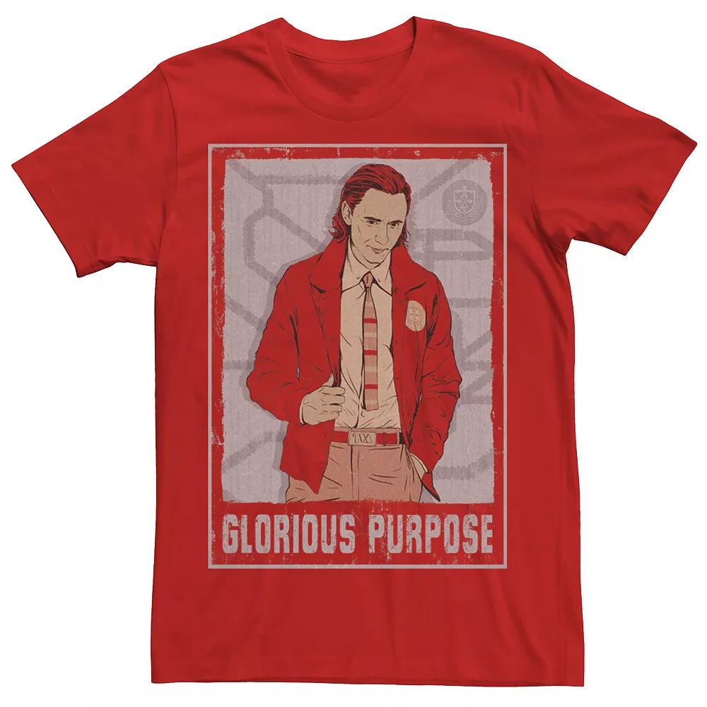 Men's Marvel Loki Glorious Purpose Poster Tee,  Product Image