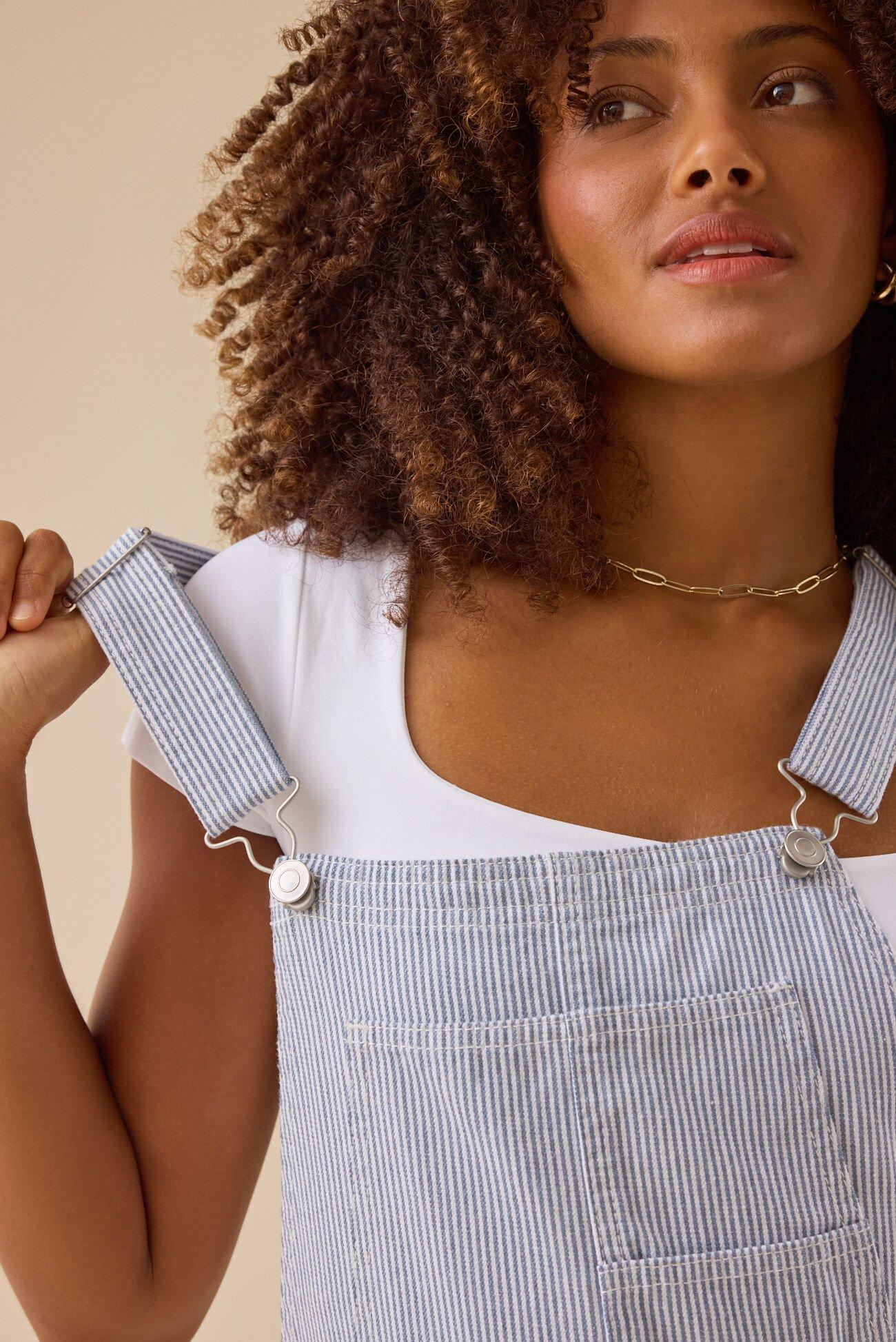 Brie Striped Overalls Product Image