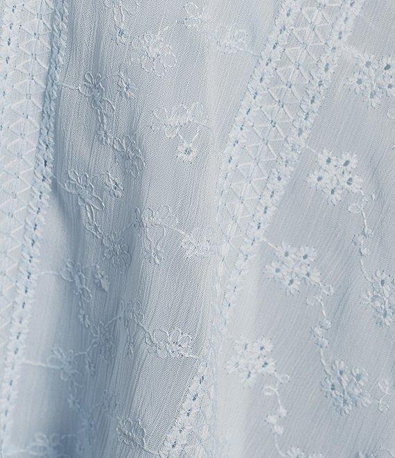 Allison & Kelly Short Sleeve Cross Waist Double Hem Fit & Flare Dress Product Image