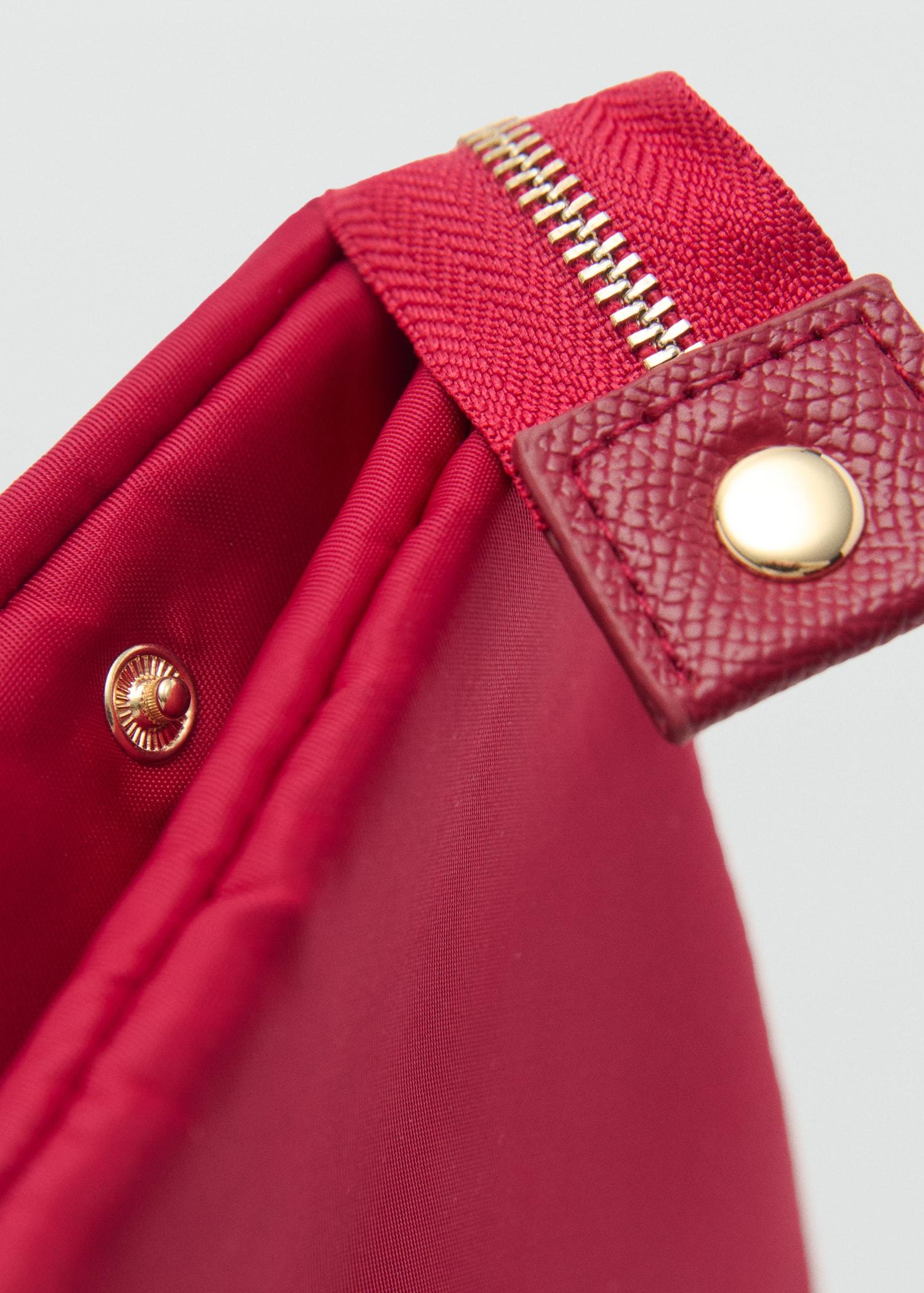 Nylon purse with zip - Women | MANGO USA Product Image