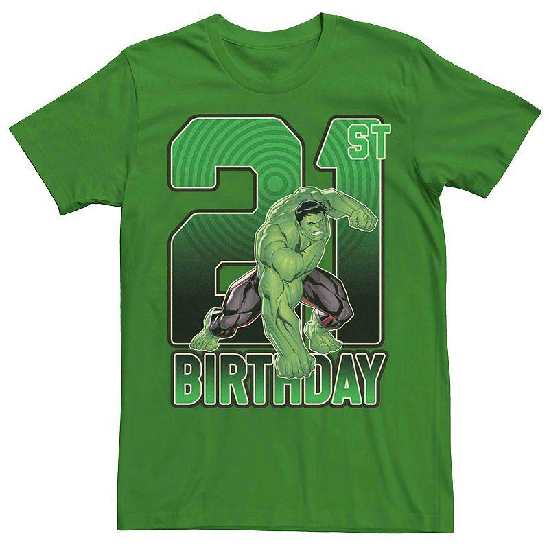 Men's Marvel's Hulk 21st Birthday Tee,  Product Image