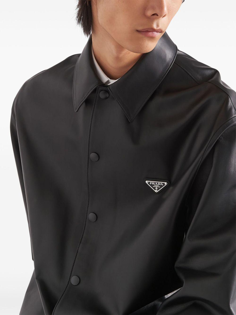 leather shirt Product Image