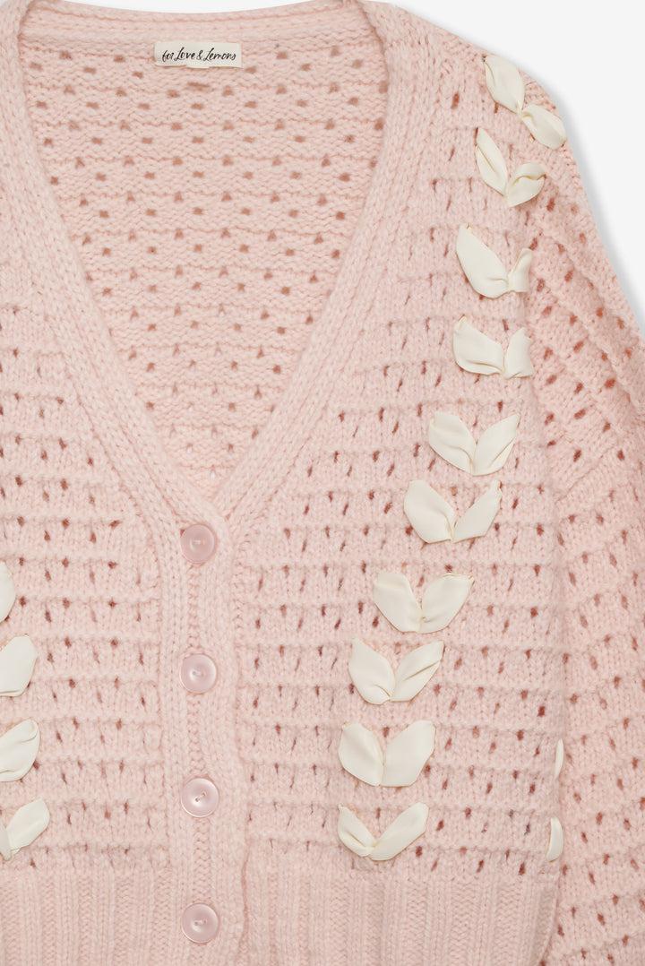 Laurel Oversized Cardigan — Pink Product Image