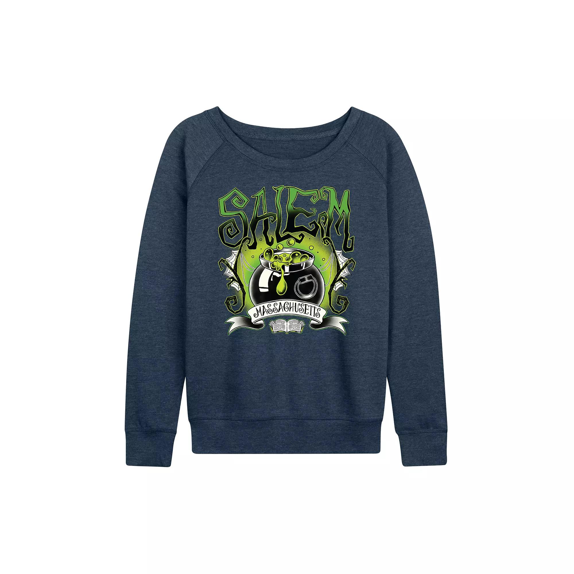 Women's Salem Witch Collegiate French Terry Long Sleeve Tee,  Product Image