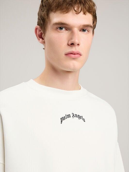 Back Curved Logo Loose Sweatshirt Product Image