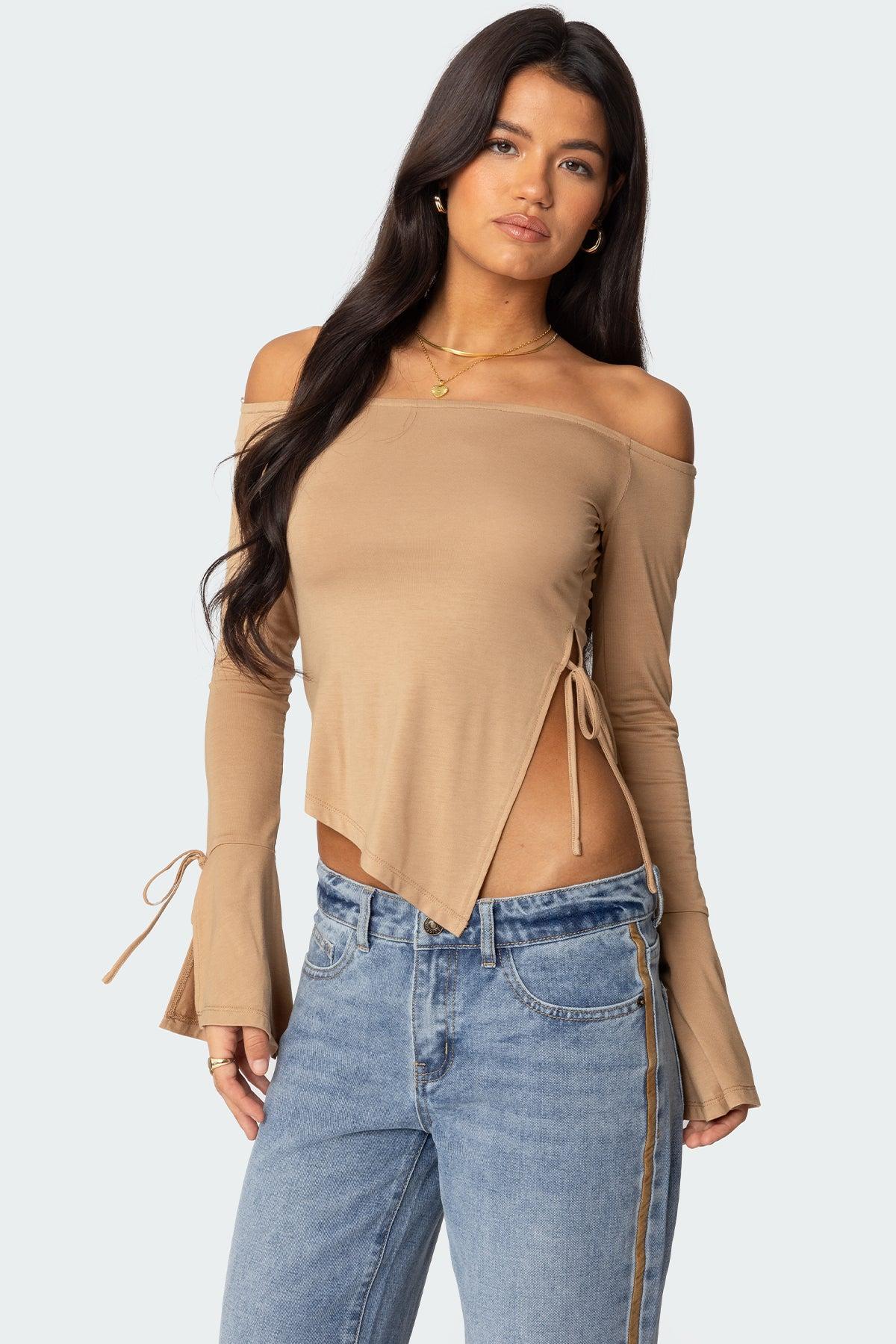 Jeni Asymmetric Off Shoulder Top Product Image