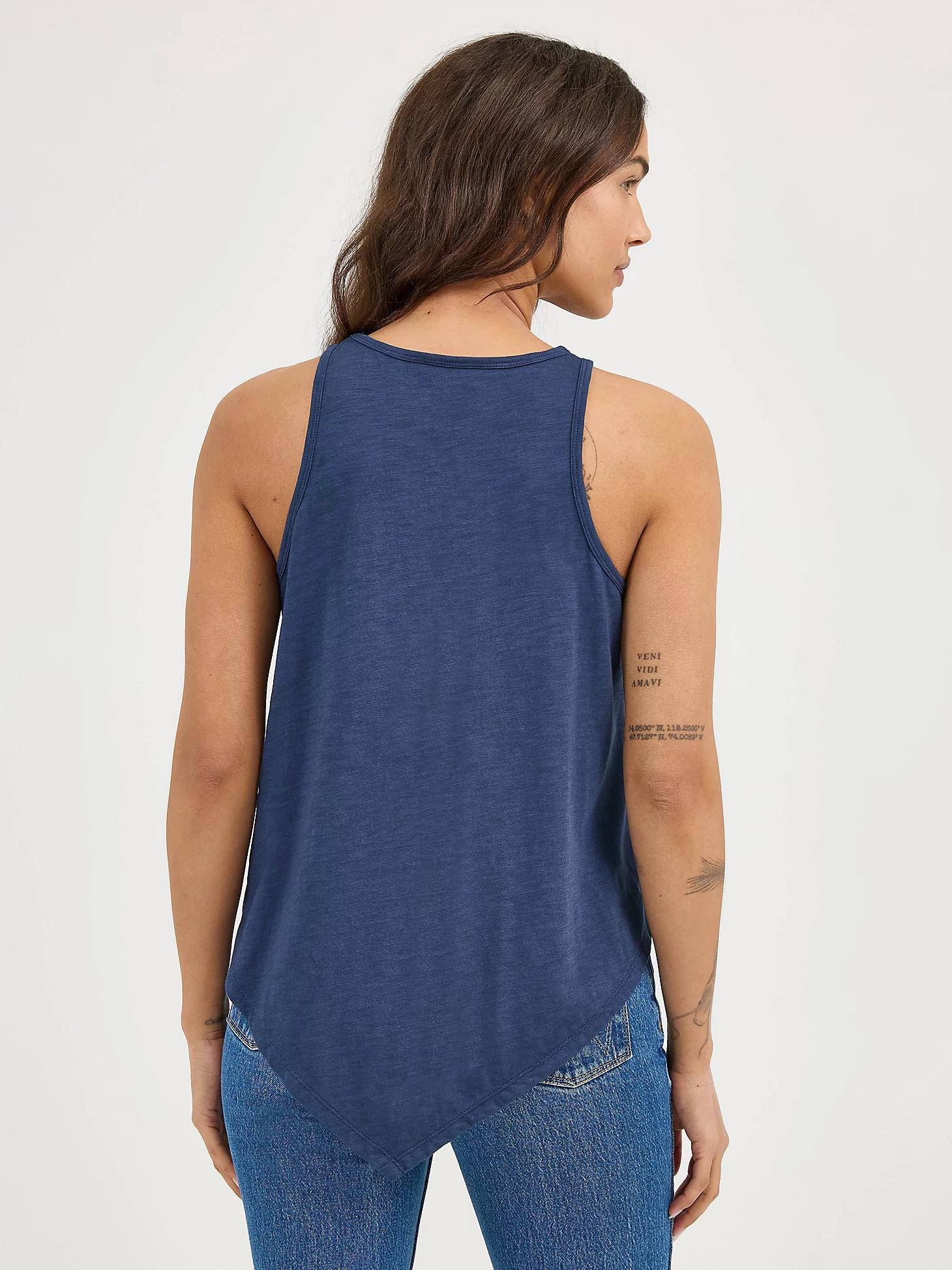 Women's Wrangler Bandana Diamond Front Tank in Washed Product Image