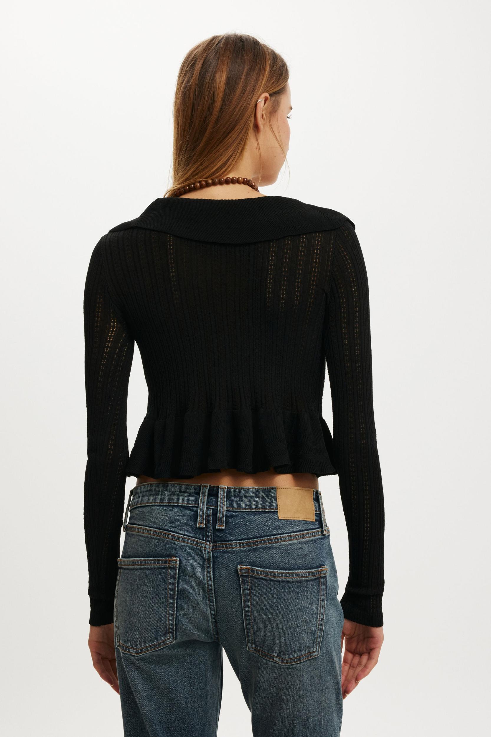 Ruffle Knit Cardi Product Image