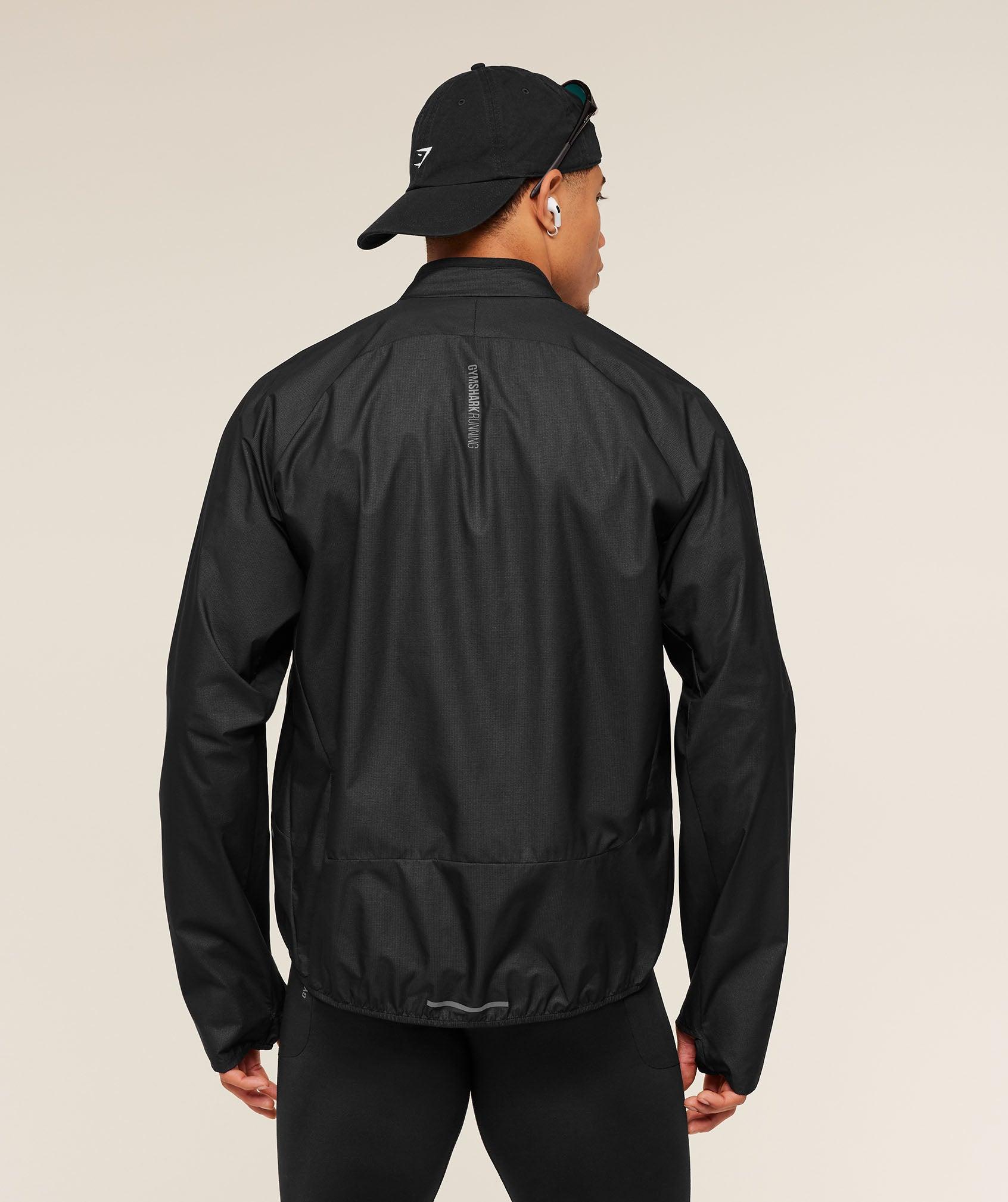 Gymshark Running Elite Lightweight Windbreaker - Black Male Product Image