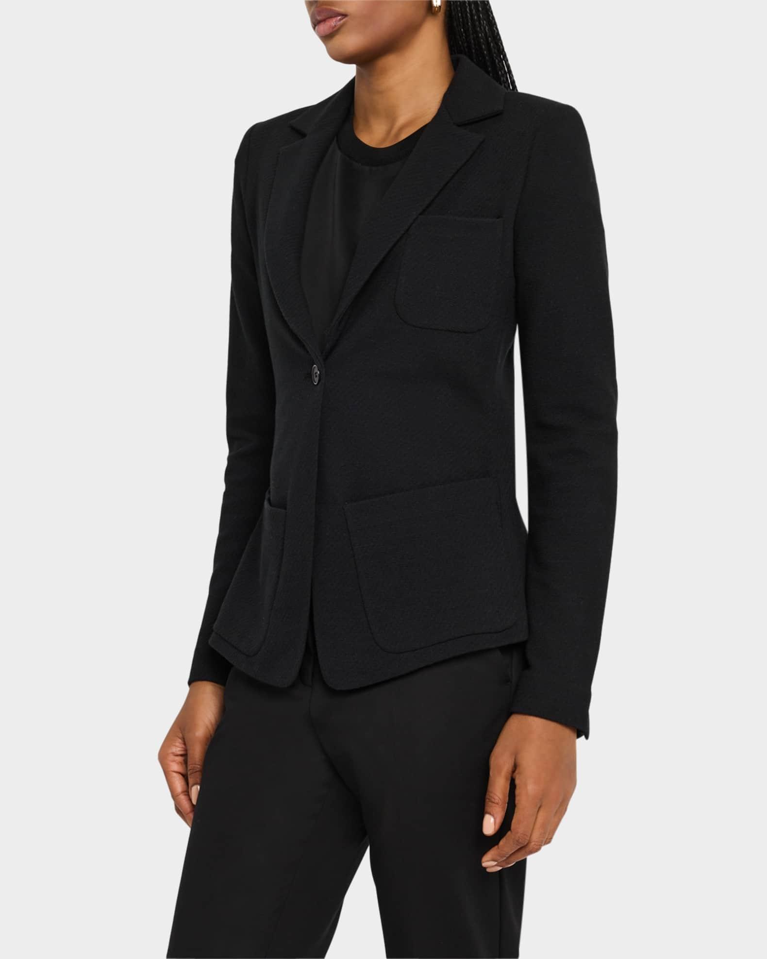 Single-Button Stretch Jersey Jacket Product Image