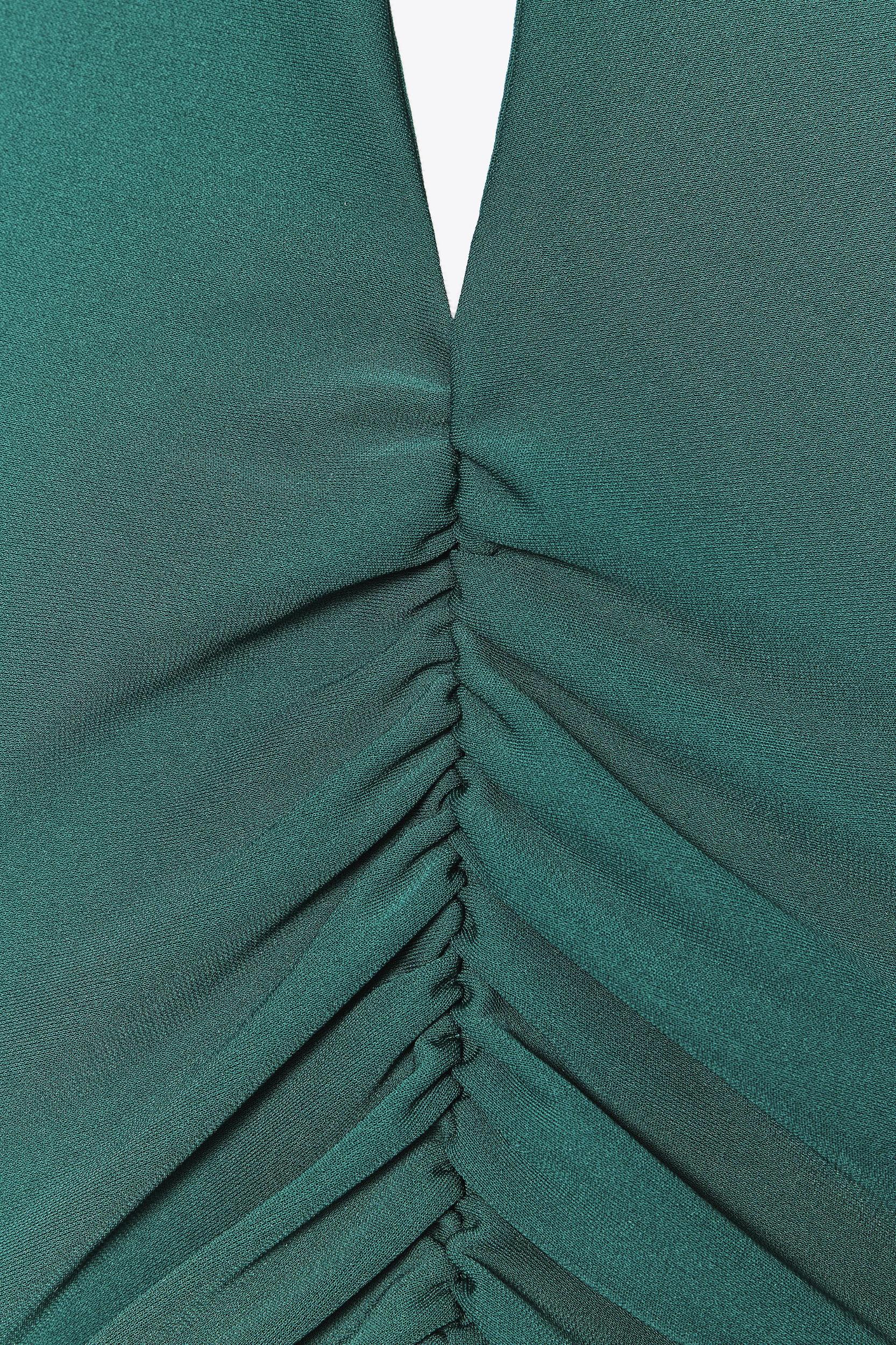 RUCHED HALTER MAXI DRESS Product Image