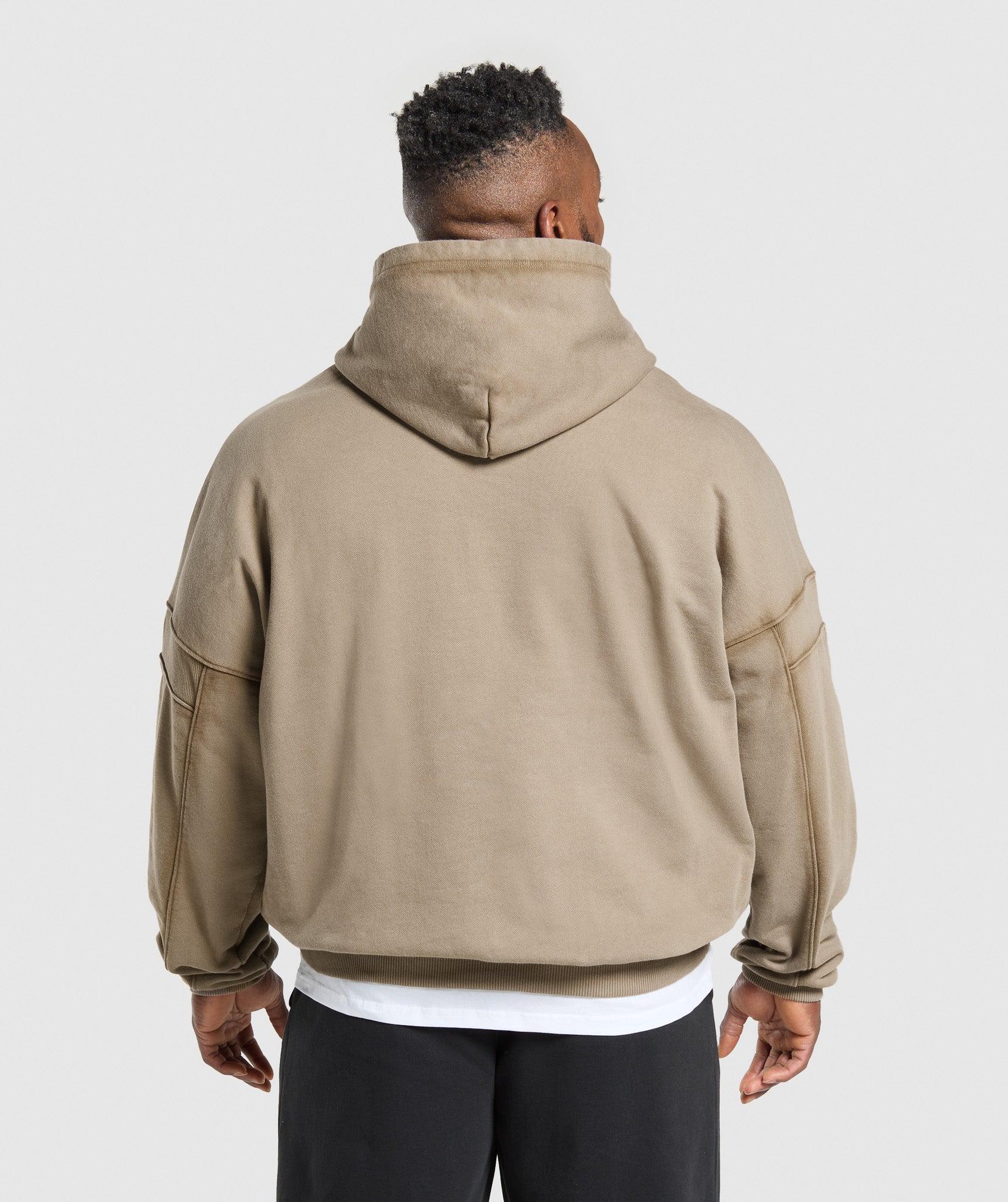 Gymshark Heavyweight Hoodie - Lifestyle Brown Male Product Image