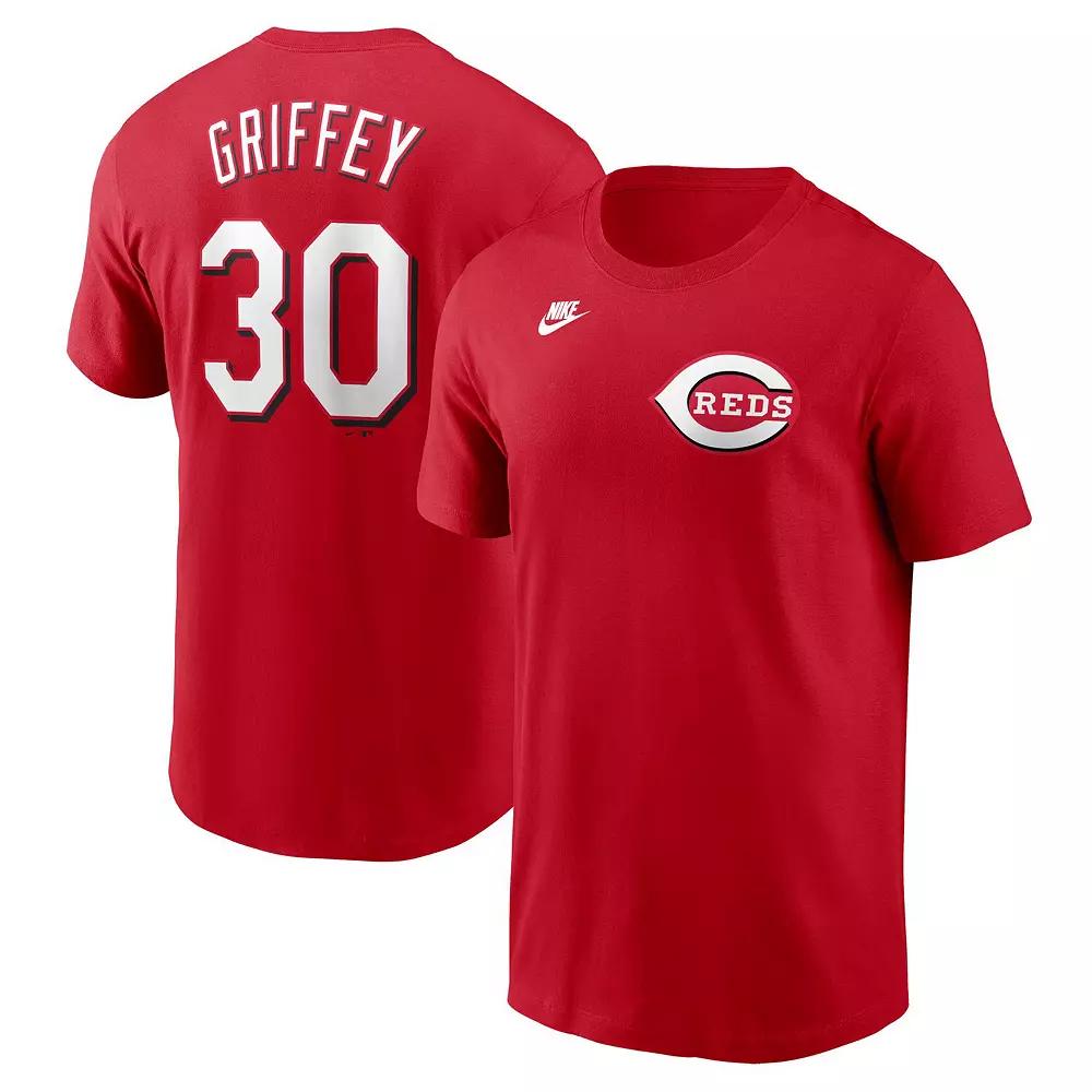 Men's Nike Ken Griffey Jr. Red Cincinnati Reds Fuse Name & Number T-Shirt,  Product Image
