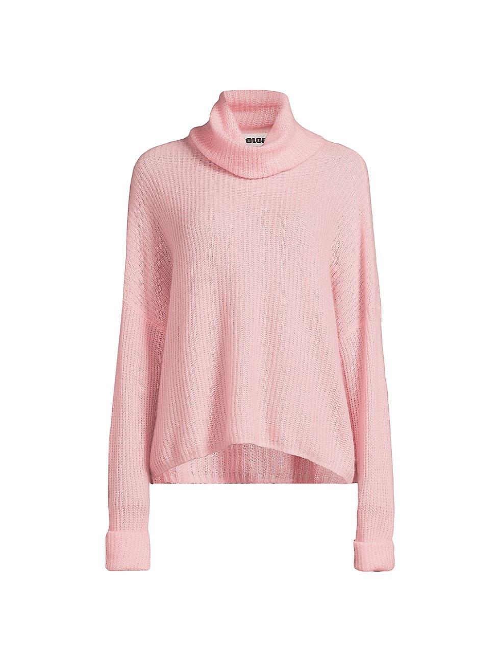 Womens Mahalia Amara Cashmere-Blend Turtleneck Sweater Product Image