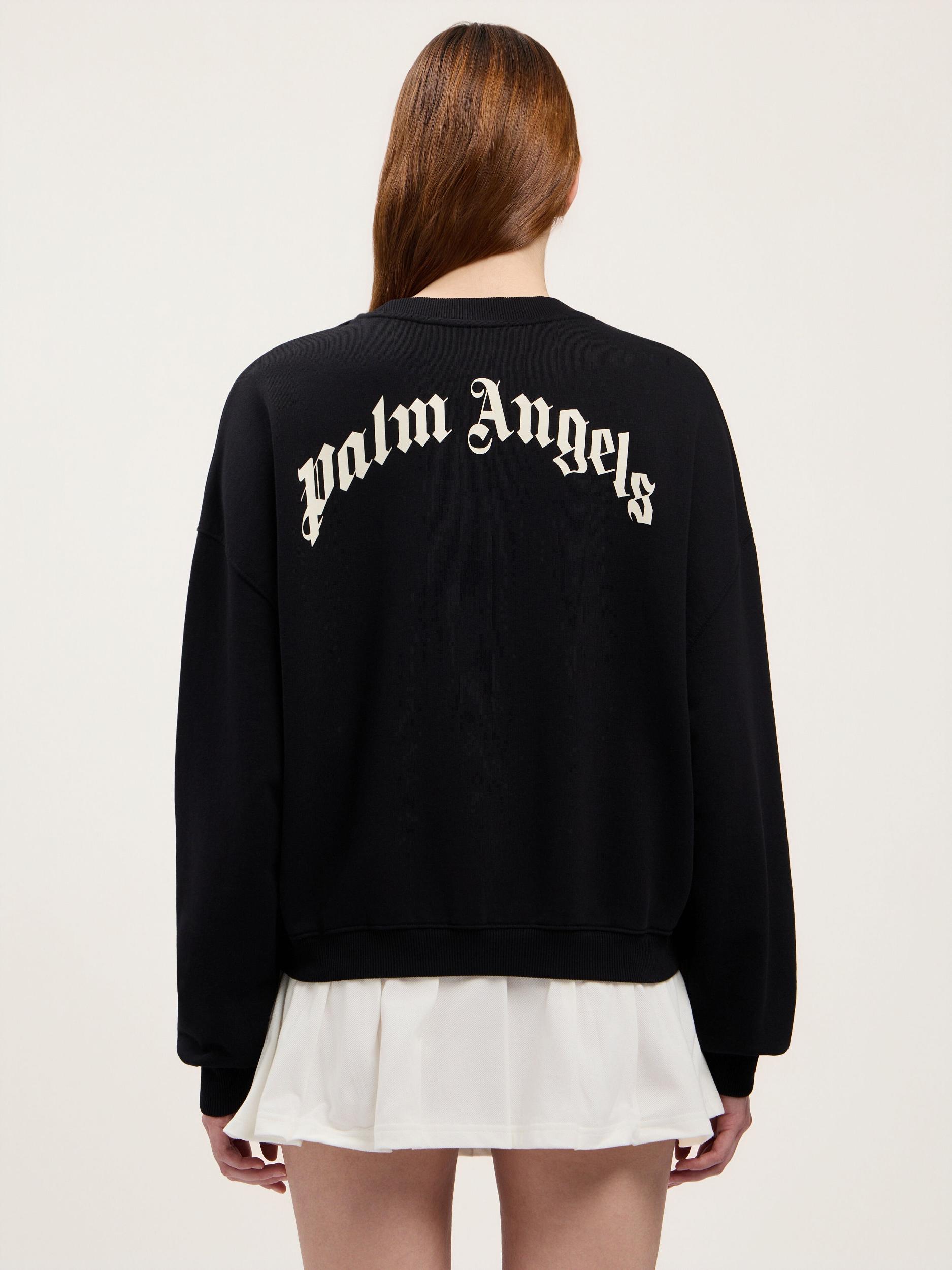 Curved Logo Crop Sweatshirt Product Image
