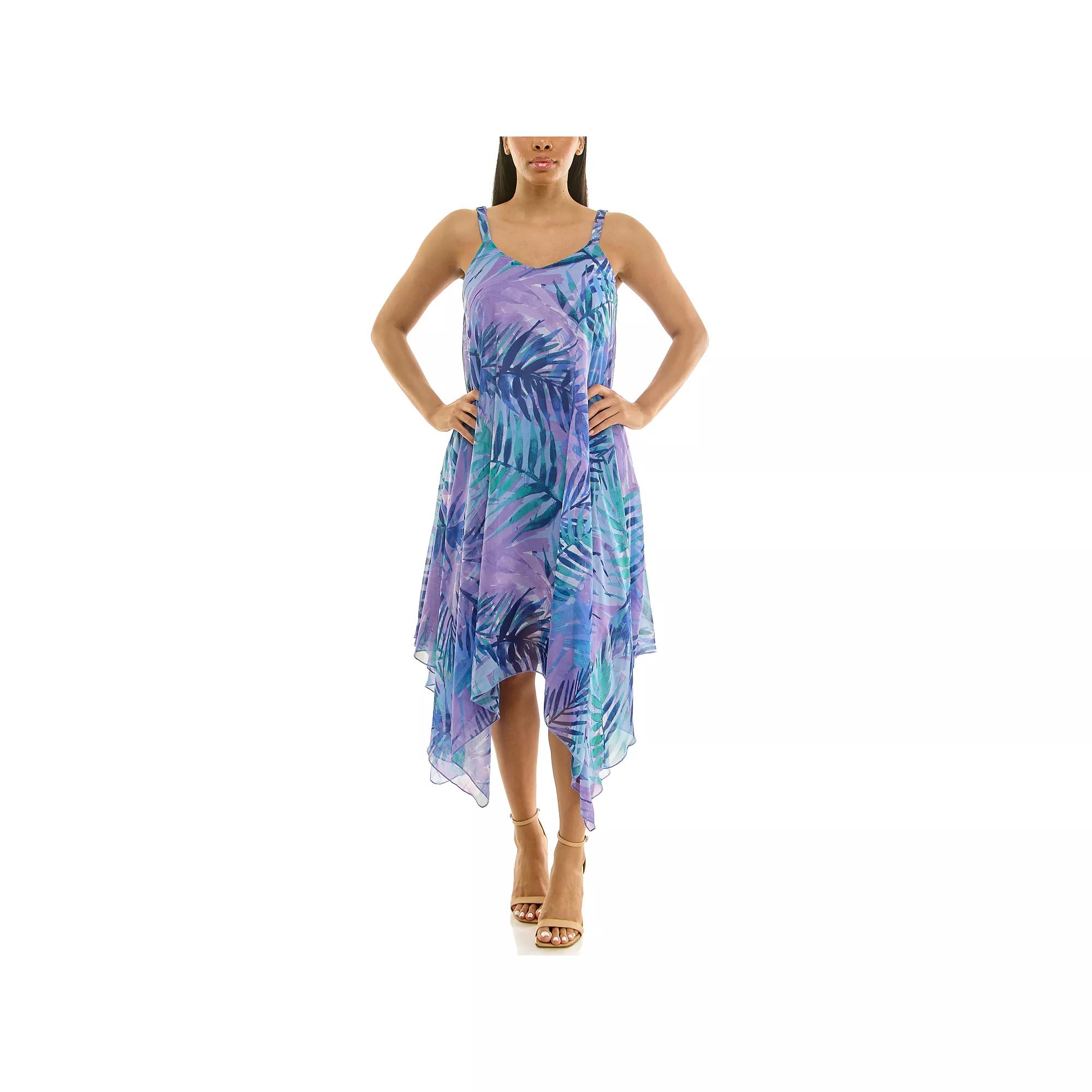 Women's Nina Leonard Uneven Hem Dress,  Product Image