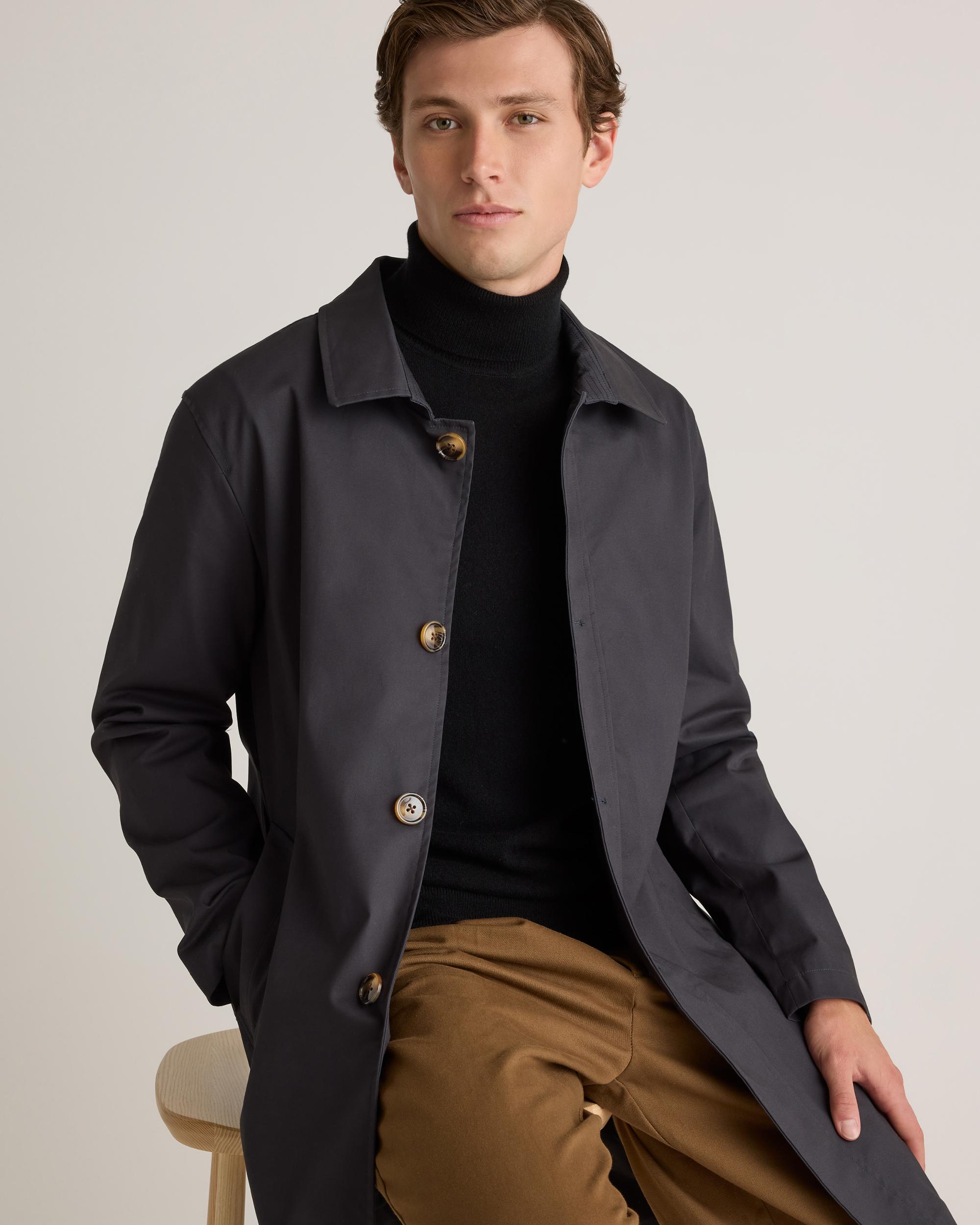 Quince | Men's Comfort Stretch Trench Coat Organic Cotton Product Image