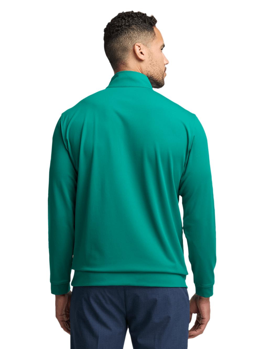 Performance Blend Quarter Zip Mock Neck - Green Product Image
