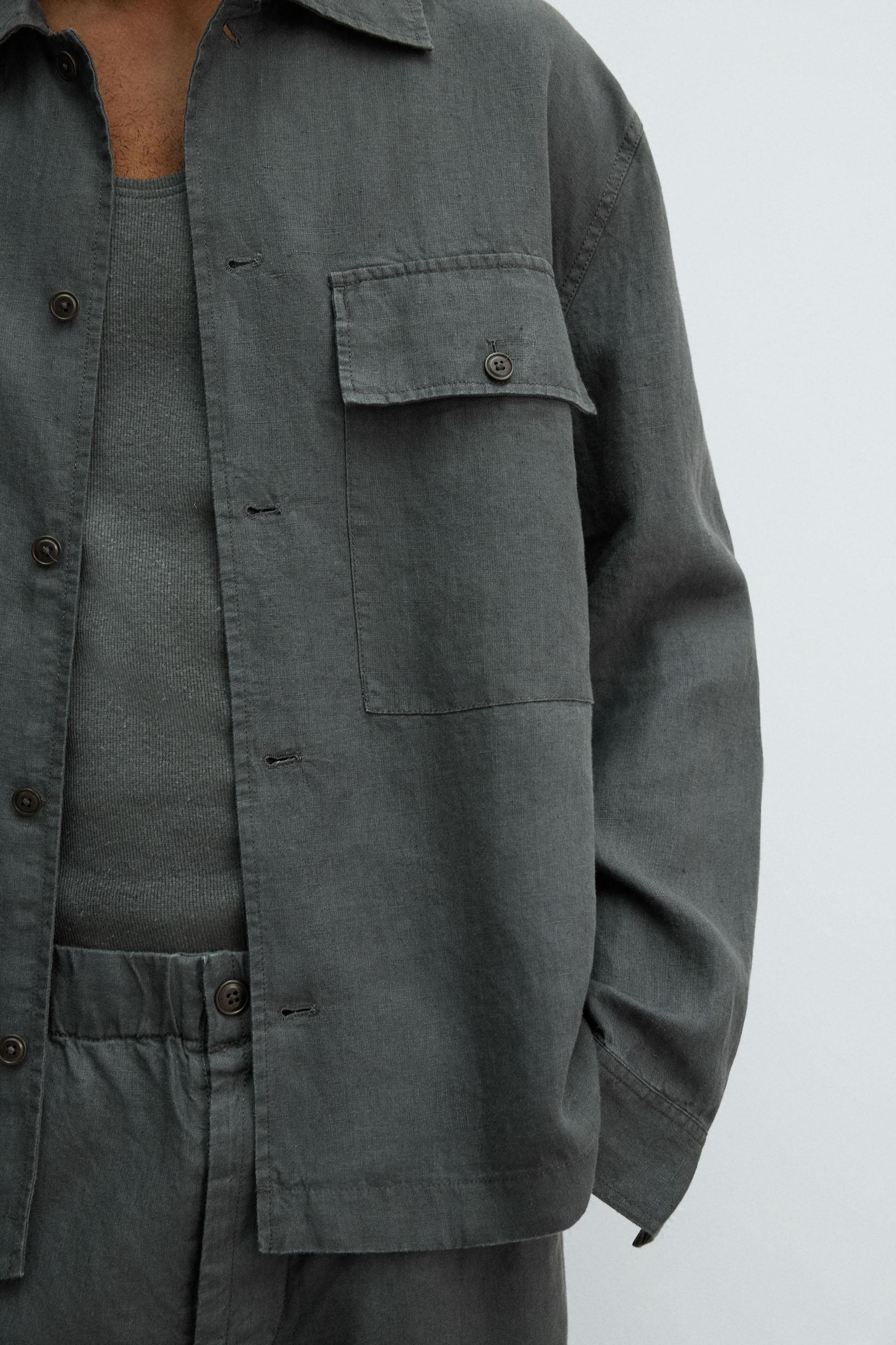 RELAXED FIT 100% HEMP OVERSHIRT Product Image