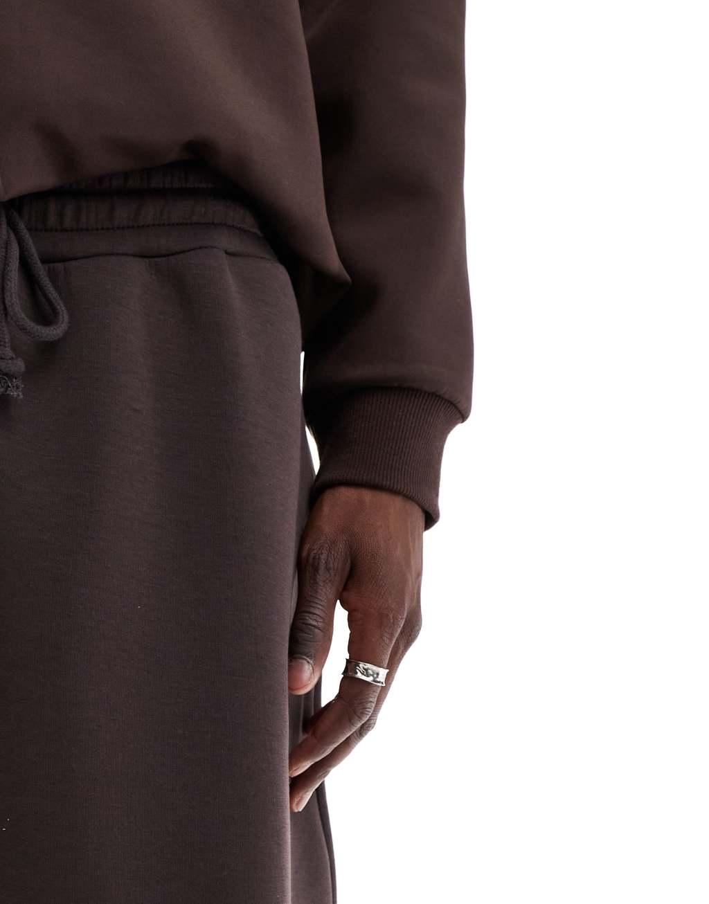 ASOS DESIGN oversized balloon scuba sweatpants in gray Product Image