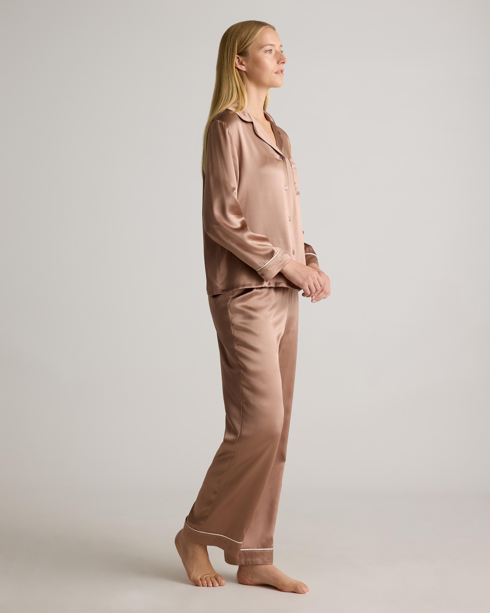 Quince | Women's Satin Pajama Pants Size XL, Mulberry Silk Product Image